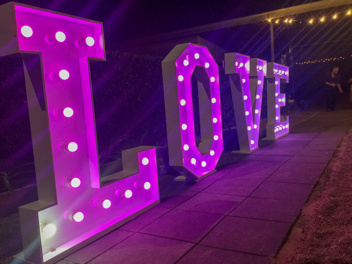 Light Up Letters For Events - Snaptured